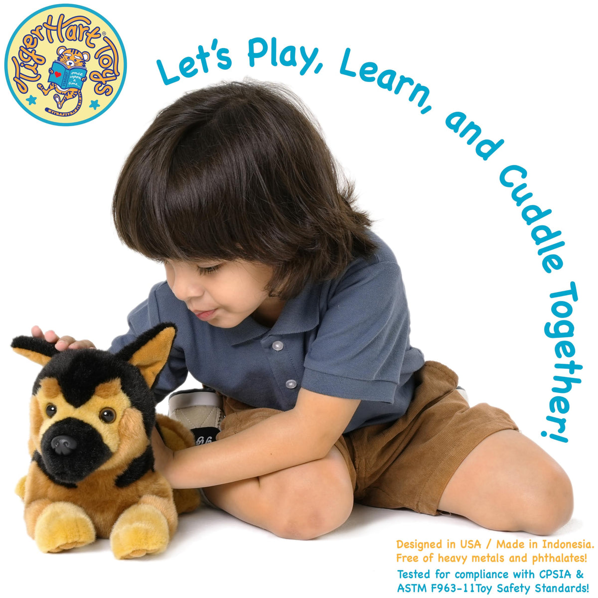 TigerHart Gretchen plush is CPSIA-safe and kid-friendly for ages 3+.