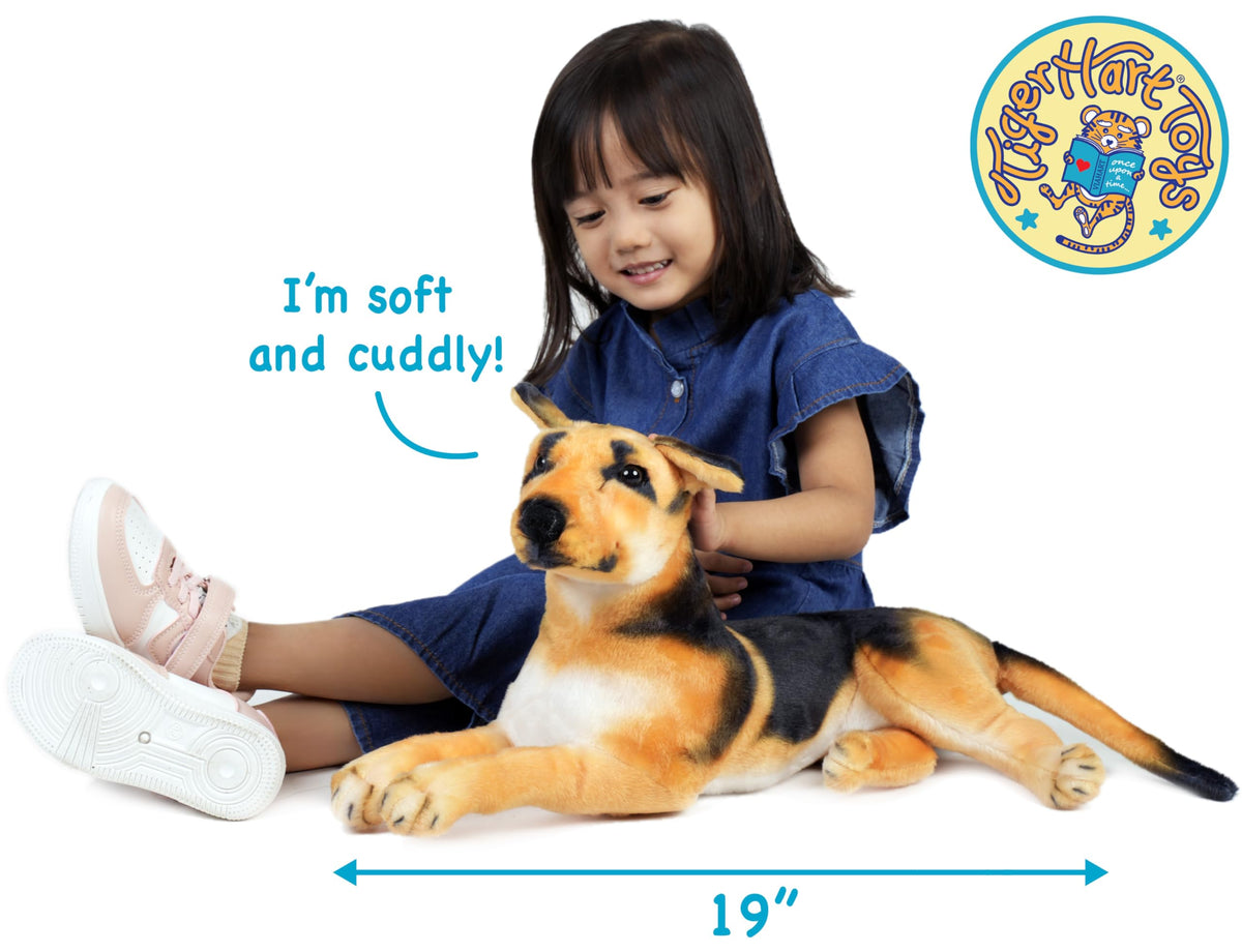 TigerHart Hero German Shepherd plush full body for hugging and storytelling