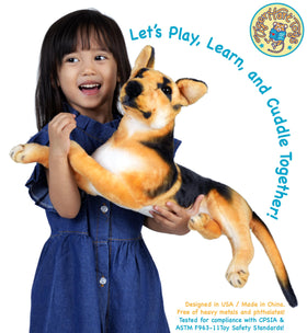 TigerHart Hero German Shepherd plush safe materials for kid-friendly use