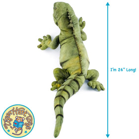 TigerHart Igor the Iguana plush, soft fabrics for safe play.