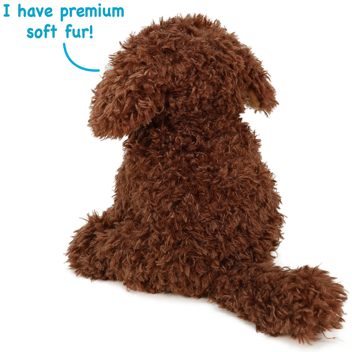 TigerHart Laurel Labradoodle 12in plush ready for bedtime snuggles and naps.
