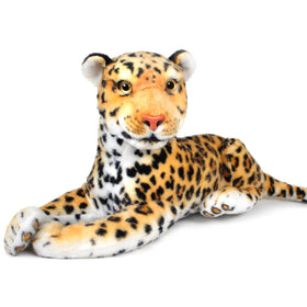 TigerHart Leah the Leopard 20-inch plush, front view, a cuddly imaginative playmate.