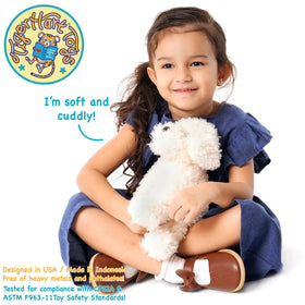TigerHart Luka Labradoodle plush - securely sewn with weighted beads for stable feel
