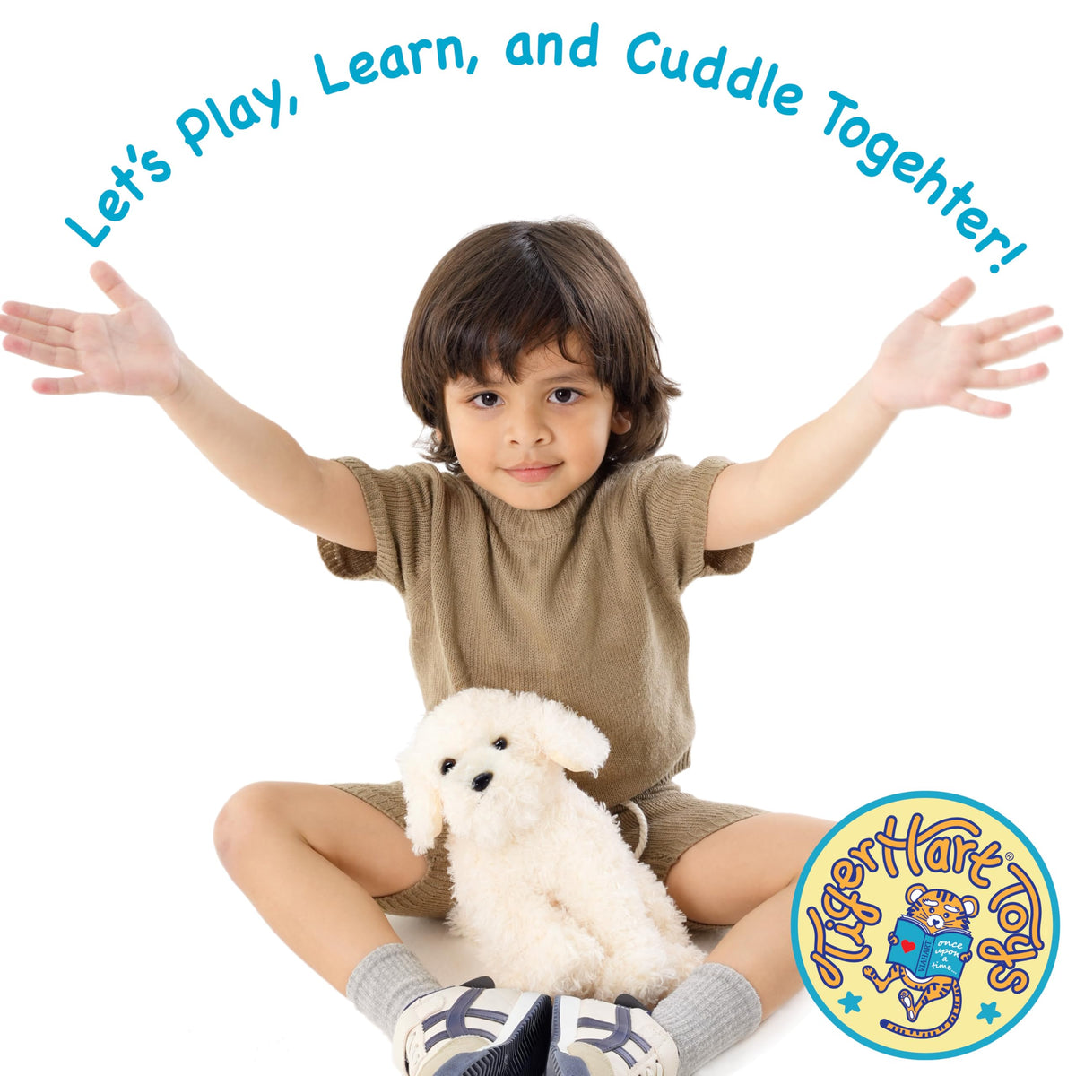 TigerHart Luka Labradoodle plush - 12-inch size for cozy cuddles and travel