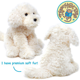 TigerHart Luka Labradoodle plush - safe inner weight beads for realistic heft