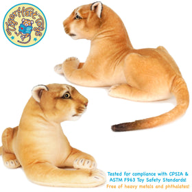 TigerHart Monique plush full-size display ideal for bedtime routines and play.