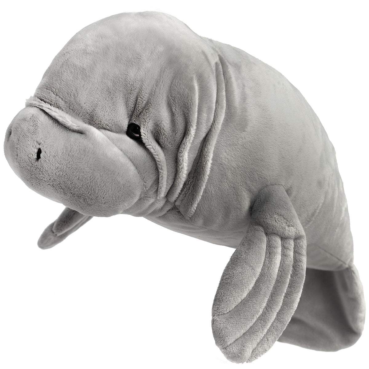 TigerHart Morgan Manatee plush front view showing a soft, cuddly companion