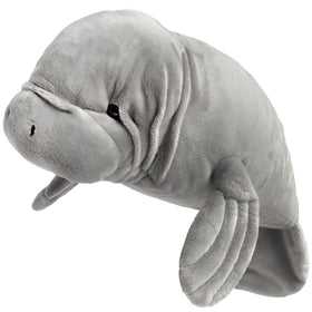 TigerHart Morgan Manatee plush front view showing a soft, cuddly companion