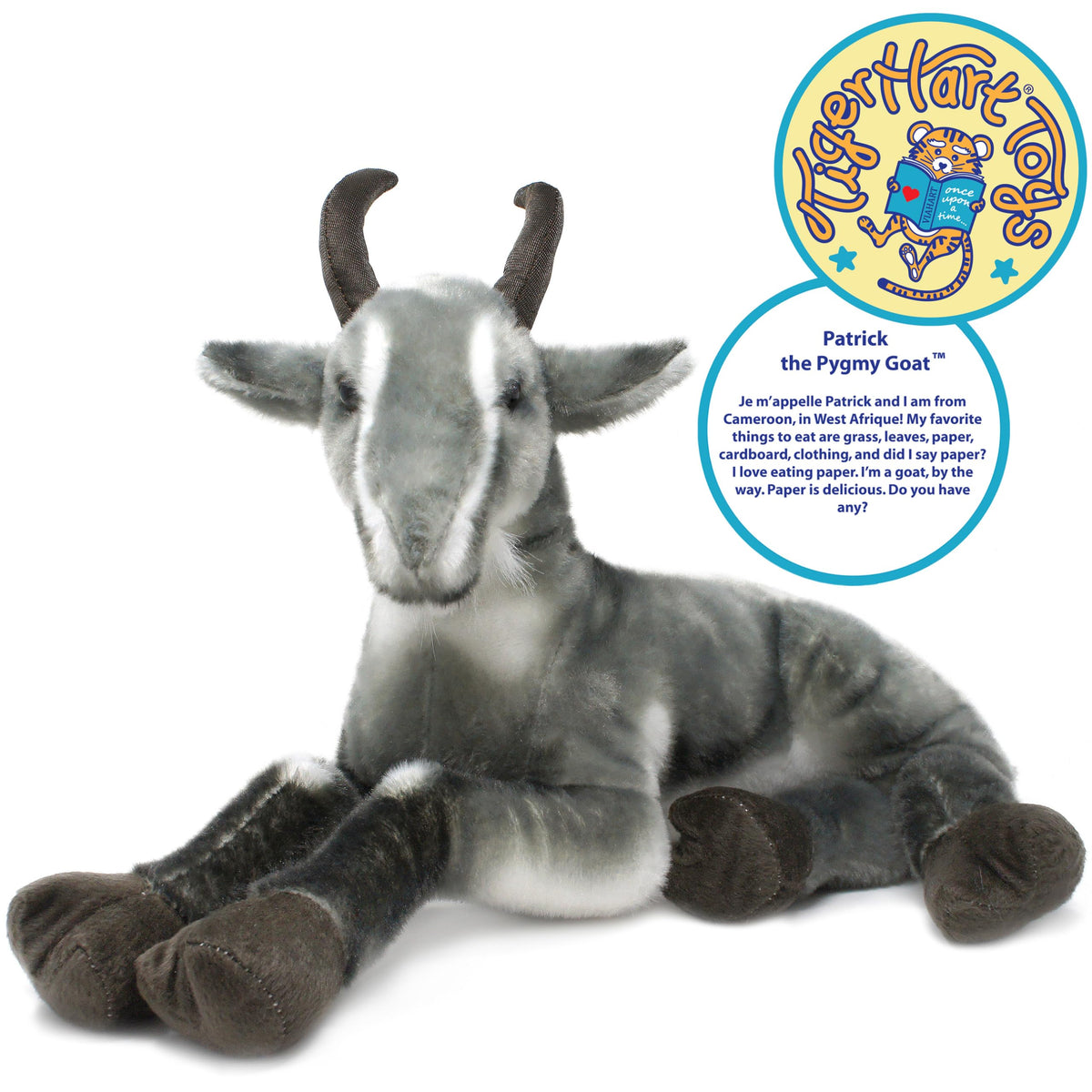 TigerHart Patrick plush texture and stitching showing durable construction