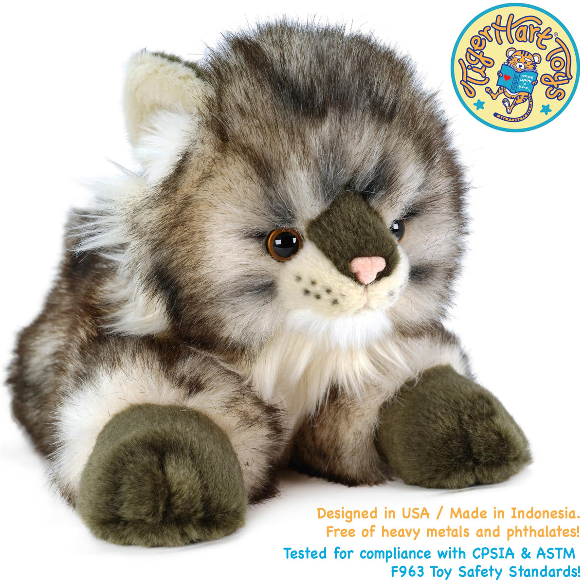 TigerHart Ricky care guide, hand wash cold water to maintain plush quality