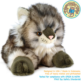 TigerHart Ricky care guide, hand wash cold water to maintain plush quality