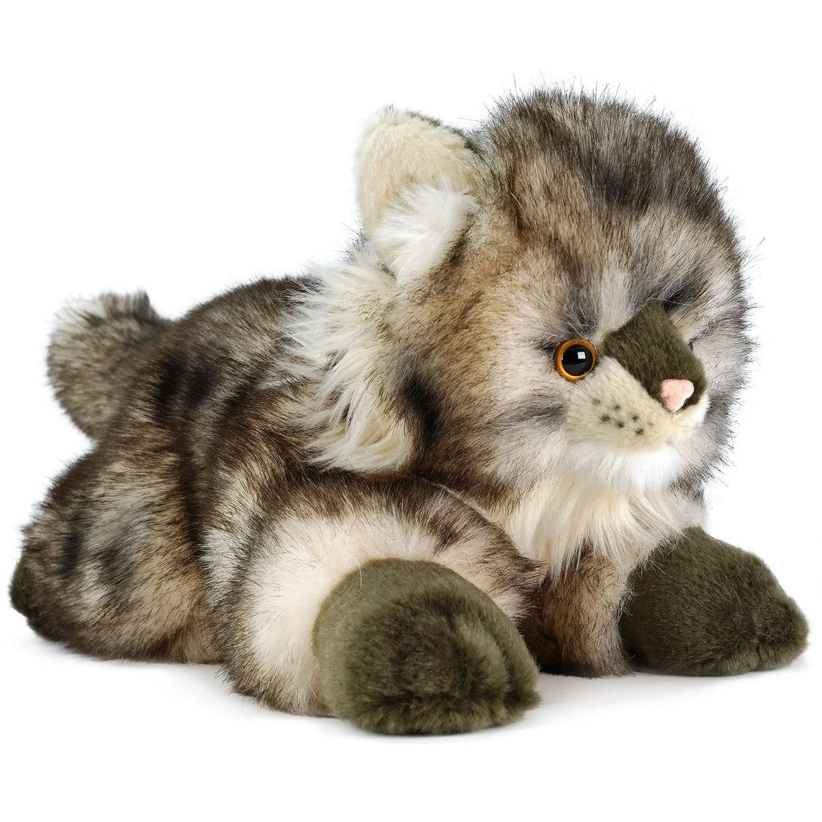 TigerHart Ricky Maine Coon plush front view, soft cuddly fabric for imaginative play
