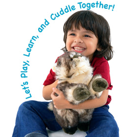 TigerHart Ricky plush in cozy playroom environment, encourages storytelling and role play