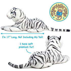 TigerHart Saphed fur pattern detail reveals a unique stripe design for display.