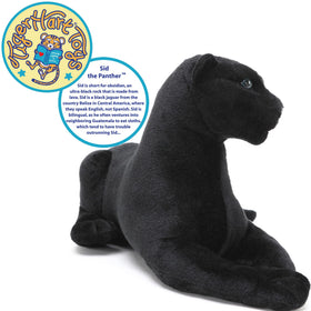 TigerHart Sid the Panther plush stitching detail built for durable playtime and hugs
