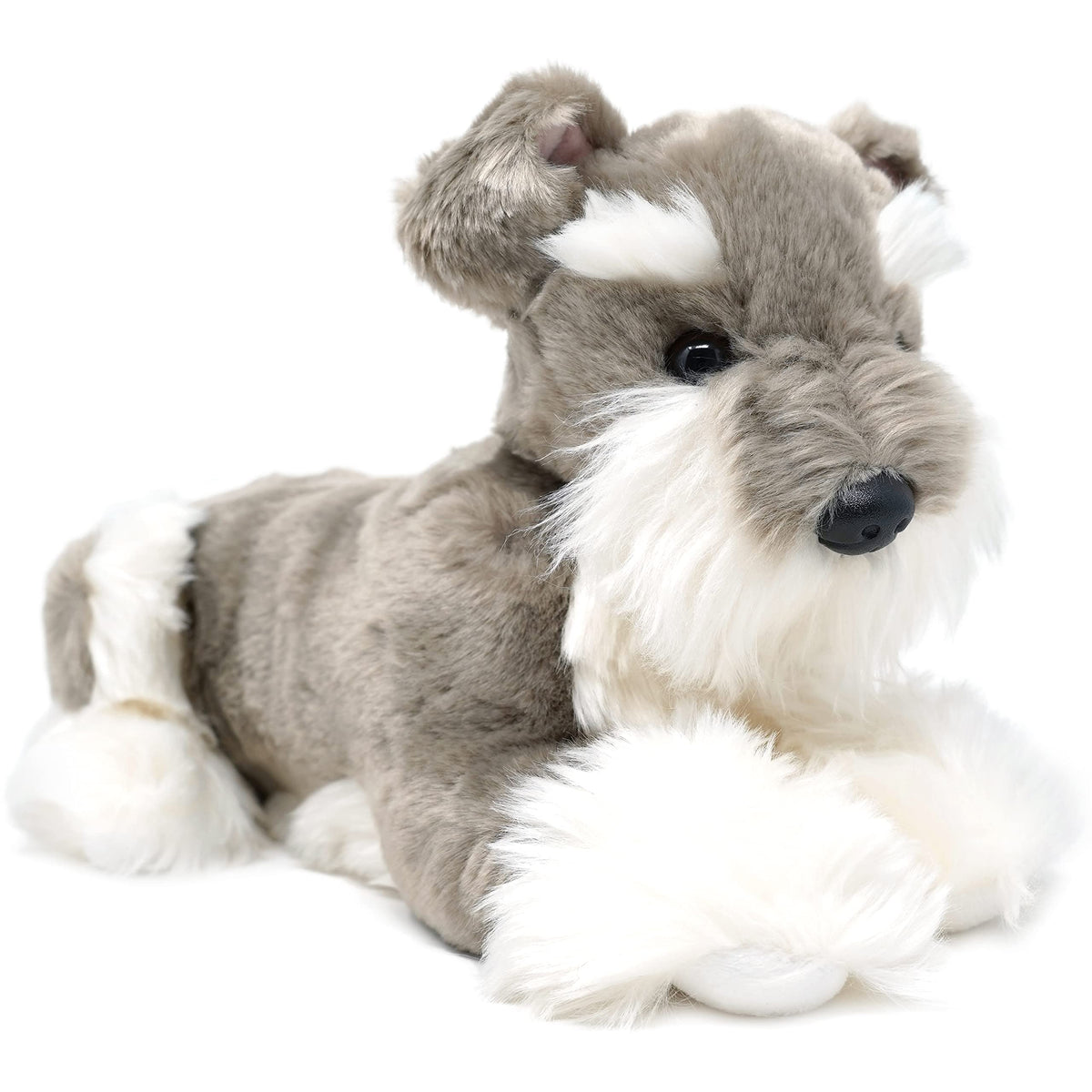 TigerHart Siegfried schnauzer plush face close-up for cozy companionship.