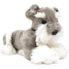 TigerHart Siegfried schnauzer plush face close-up for cozy companionship.