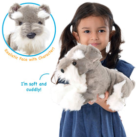 TigerHart Siegfried plush side view for imaginative farm play.