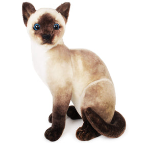 TigerHart Stefan Siamese Cat face plush, soft and cuddly for cozy playtime.