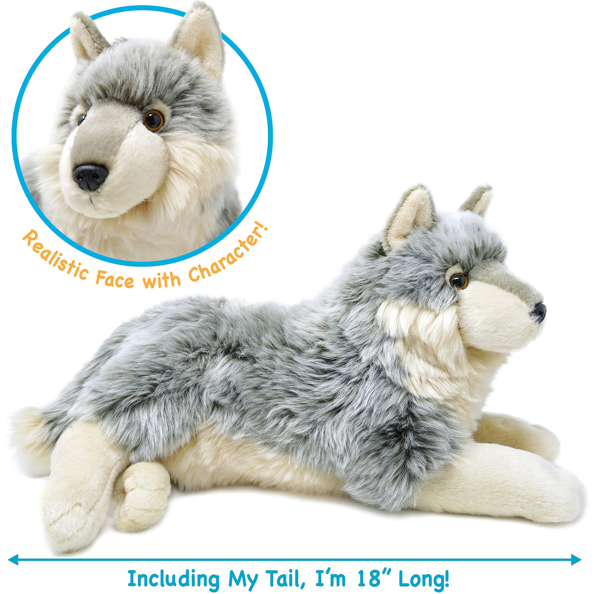 Whitaker plush close-up showing soft acrylic fibers and plush texture.