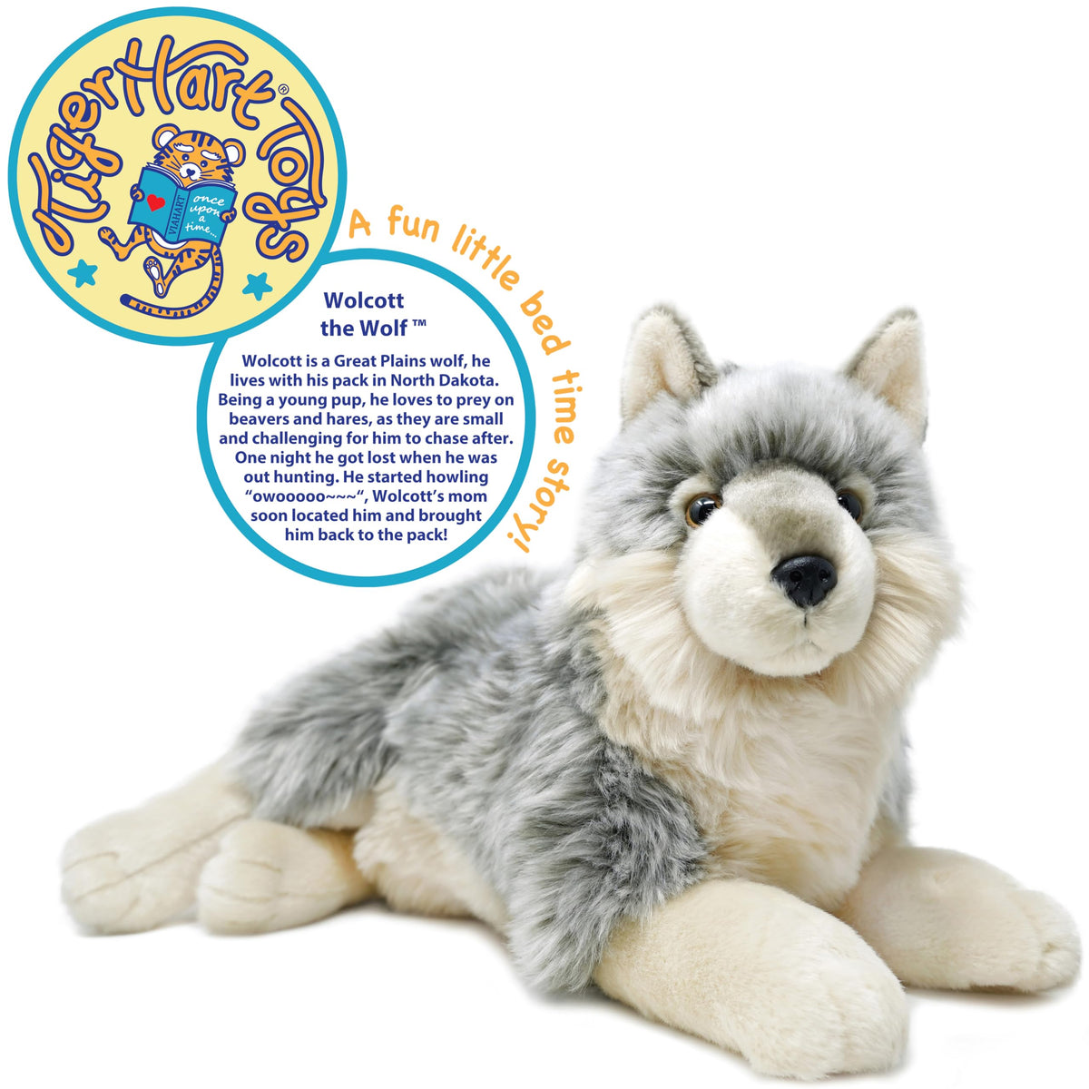 Whitaker Wolf plush safety standards, CPSIA and ASTM tested for peace of mind.