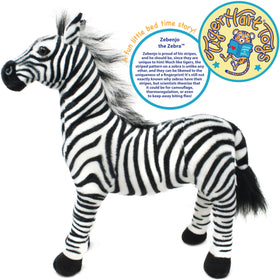 TigerHart Zebenjo Zebra plush fabric highlights cuddly texture