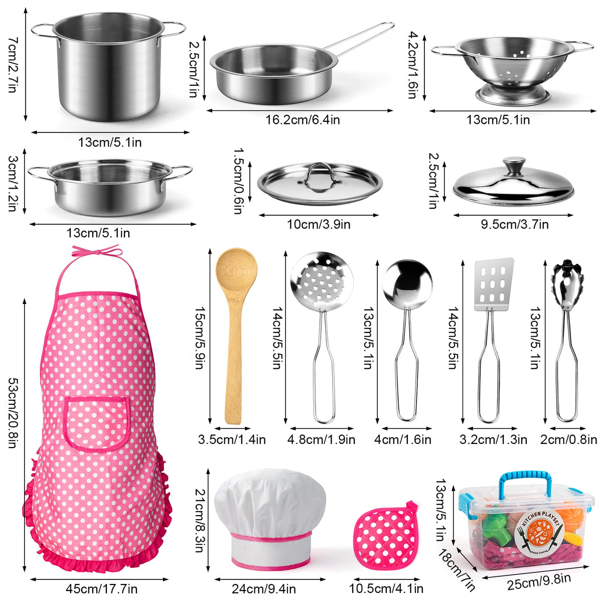 Tigerhu vibrant set adds color and realism to kids' pretend kitchen.