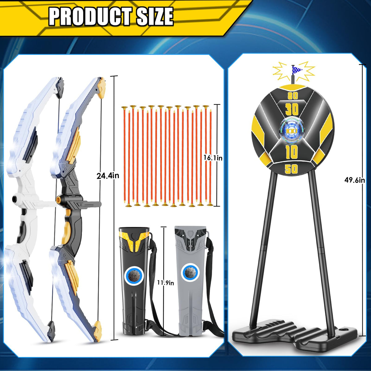 TIGTECGAME vacuum-tip arrows ensure safe indoor use.