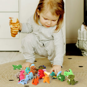 TIKAITOYO unique-design dino toys captivate kids with colorful details.