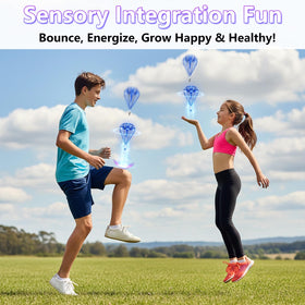 Tikduck USB-rechargeable blue ball powers hours of play.
