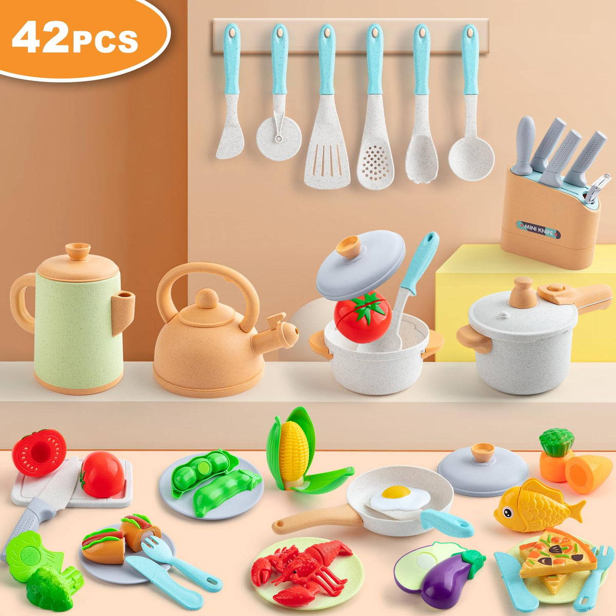 TIKJOYFUL imaginative play encourages kids to cook and collaborate during pretend meals
