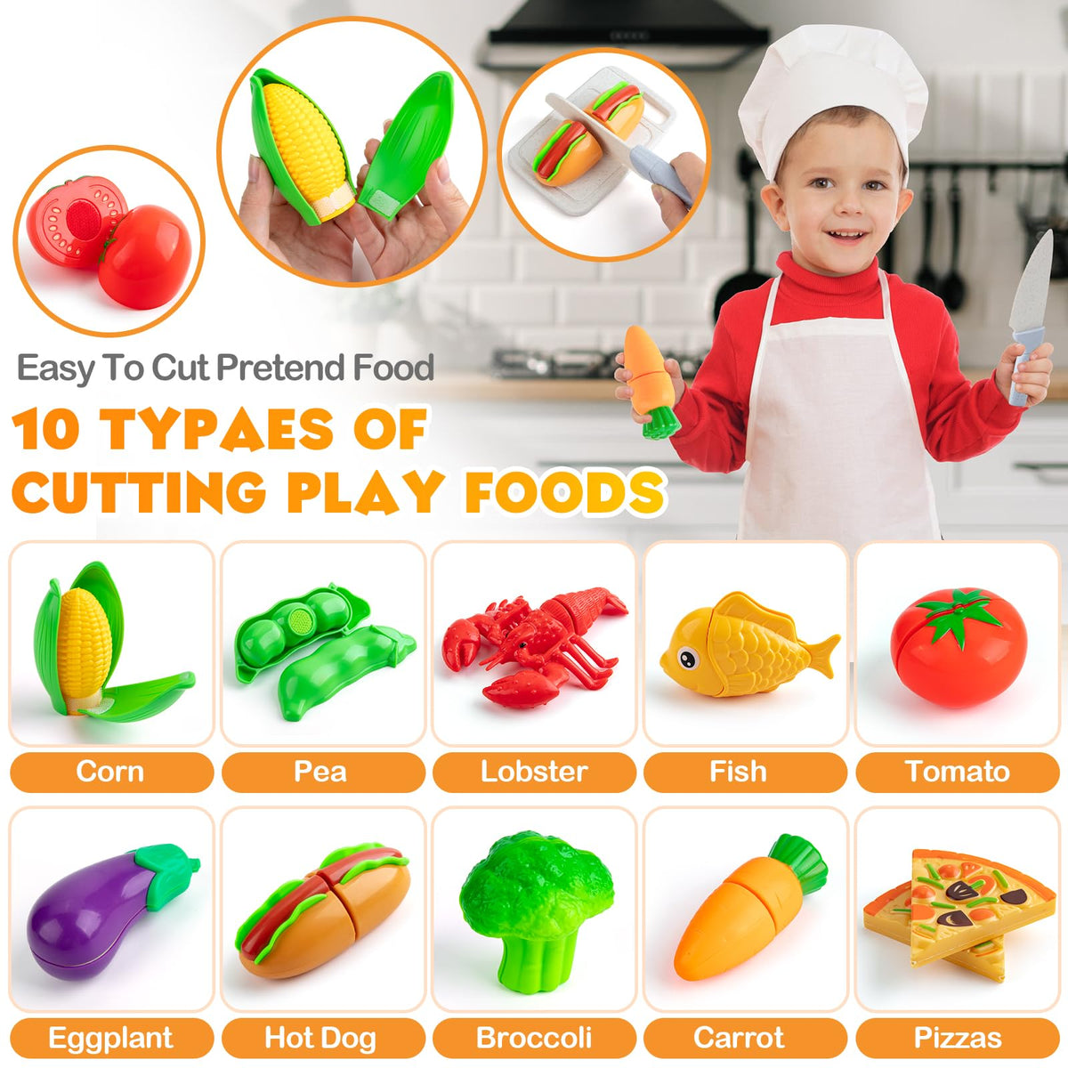 TIKJOYFUL wheat-straw material kitchen toy emphasizes safe, eco-friendly design