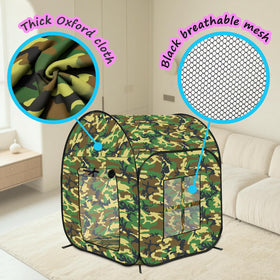TikOnsYol tent with arc corners reduces bumps during playtime.