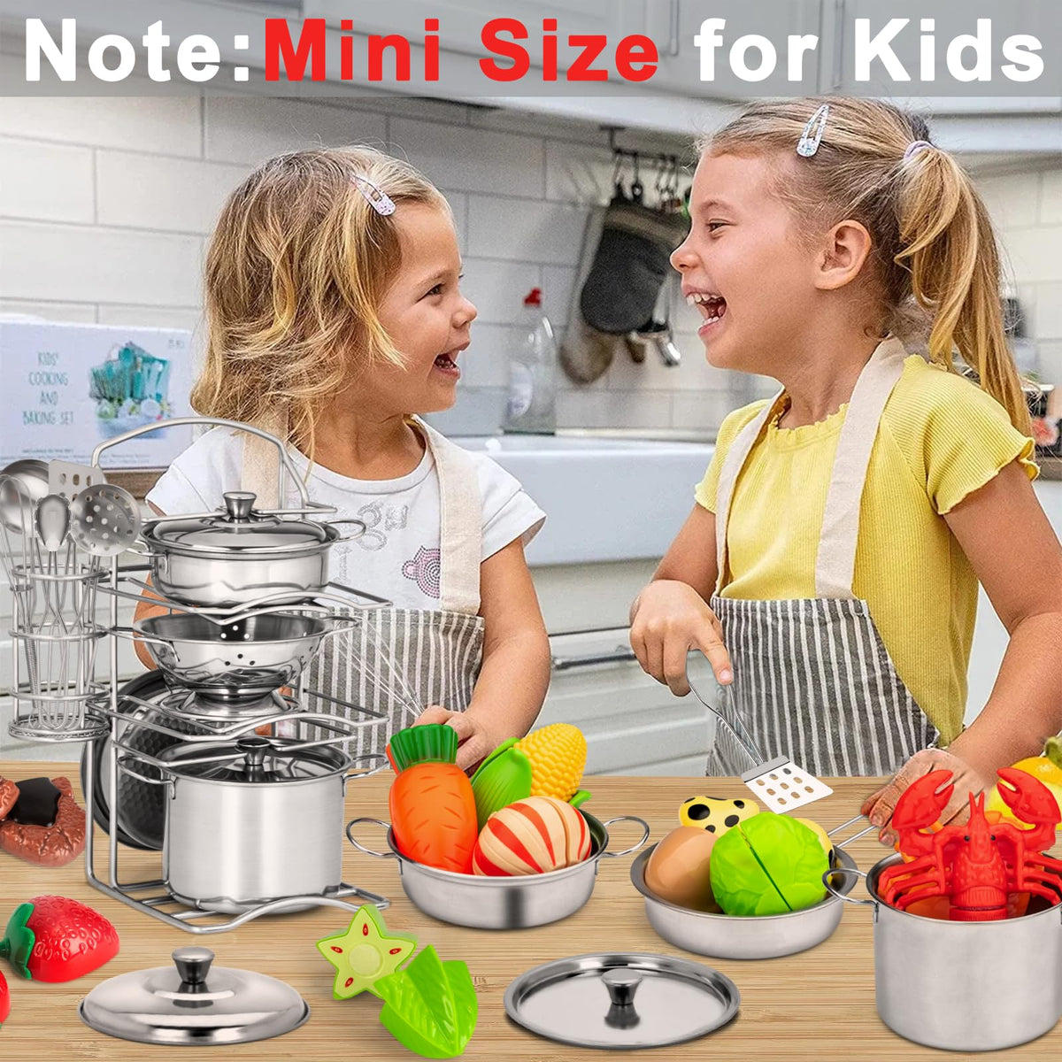 TikOnsYol fry pan 4in x 1-0in invites sizzling pretend cooking.