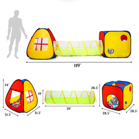 TIKTENT ball pit area with mesh ventilation for safe play