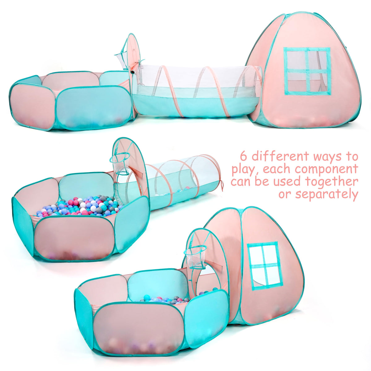 TIKTENT durable 190T fabric with steel frame stands up to daily fun.