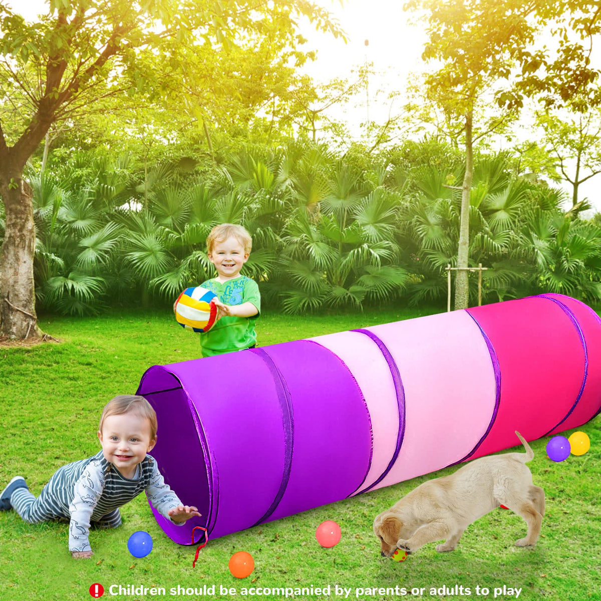 TIKTENT indoor-outdoor use showcases versatile play in home or yard.