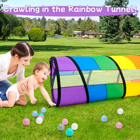 TIKTENT Kids Play Tunnel dimensions 70 by 21 by 21 inches.