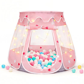 TIKTENT Pop Up Princess Tent with star lights offers a dreamy play space for toddlers.