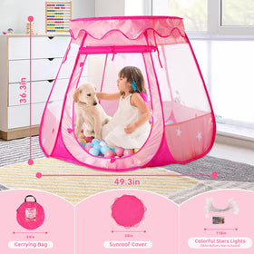 TIKTENT princess tent with breathable mesh windows for supervision