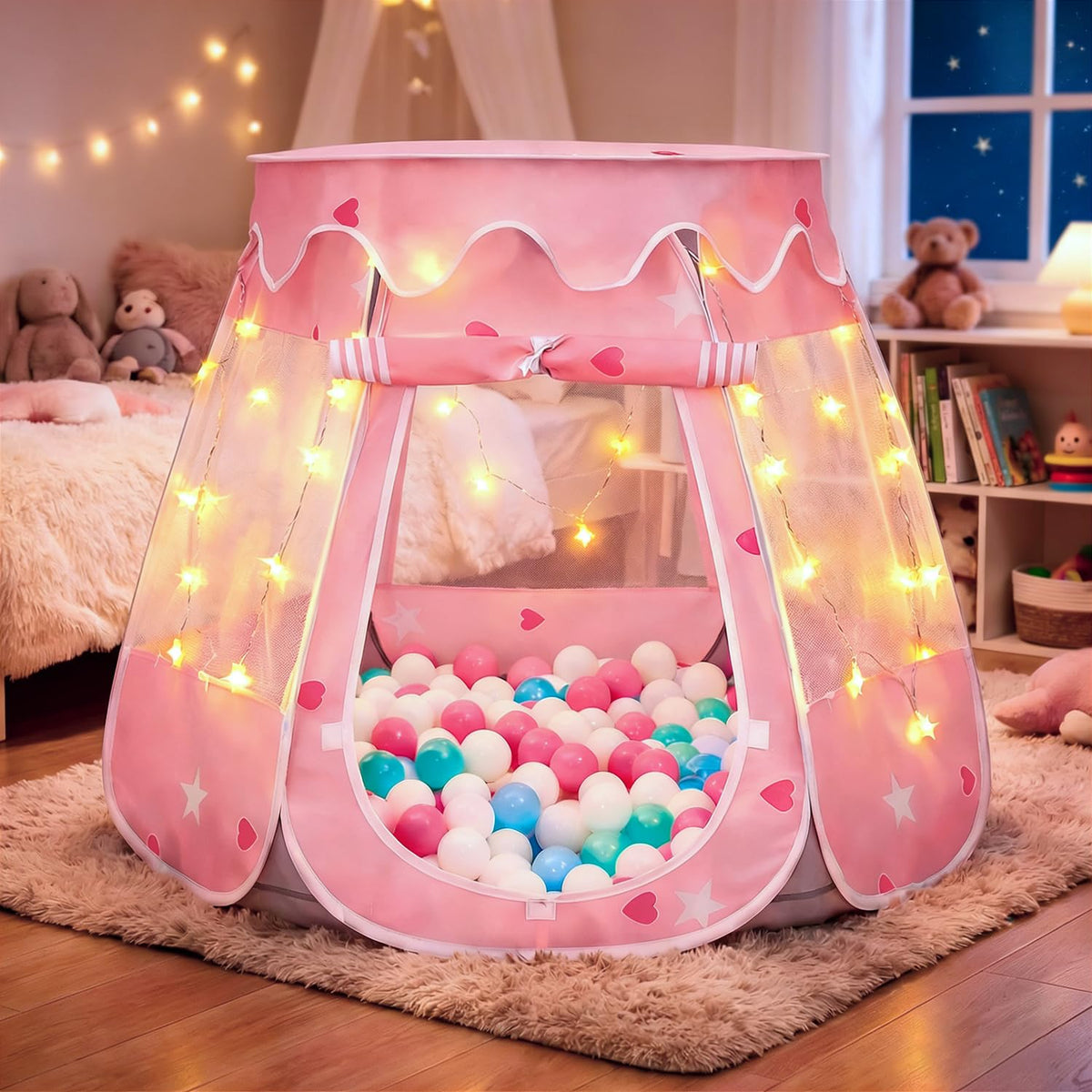 TIKTENT 49-3x49-3x36-3 inch size fits small rooms.