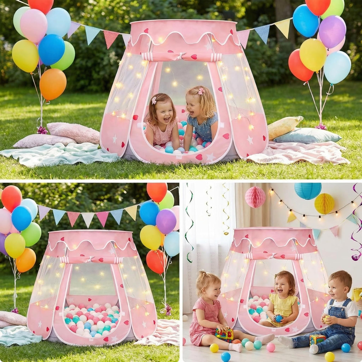 TIKTENT soft durable fabric resists daily play and cleans easily.