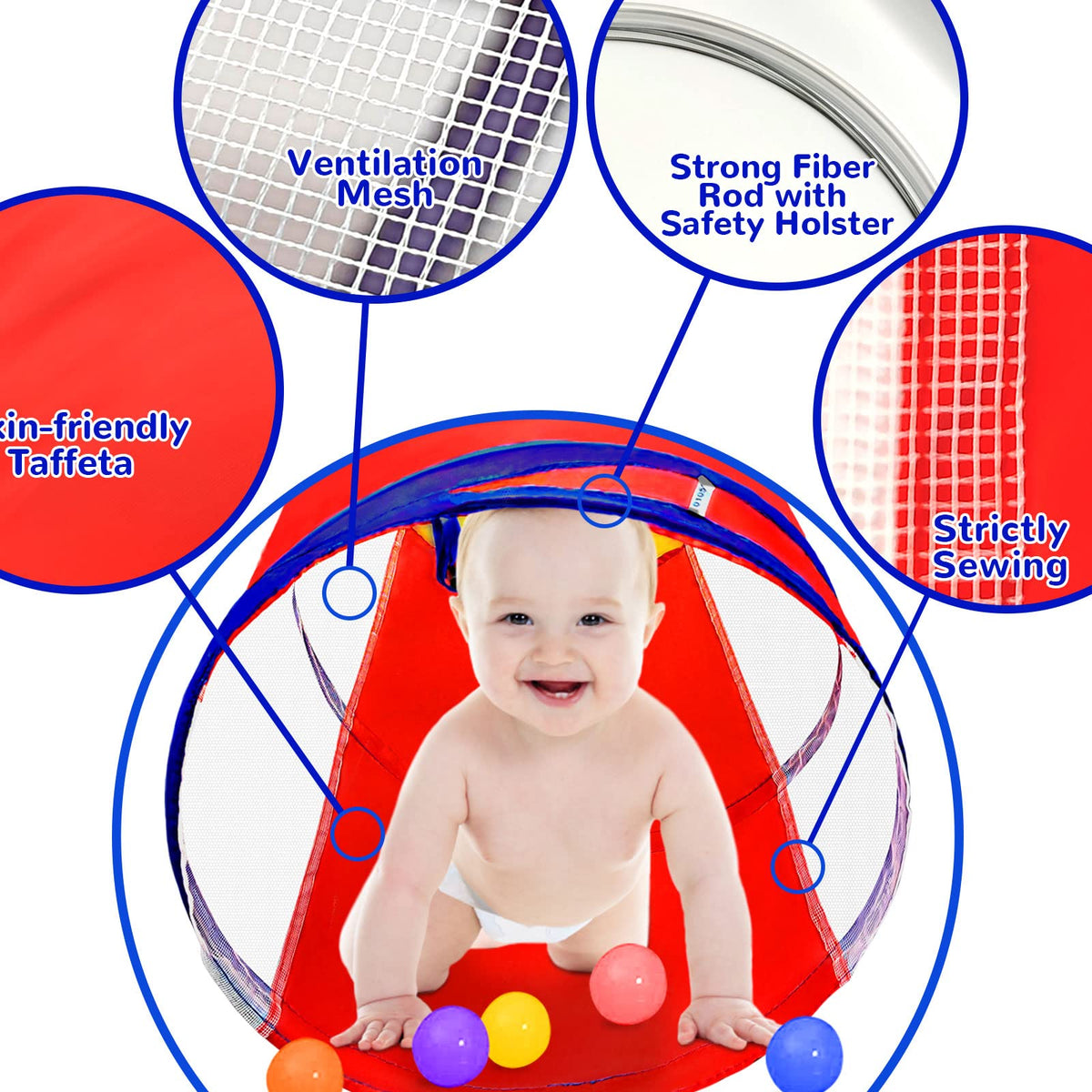 TIKTENT tunnel suitable for indoor and outdoor use for versatile play.