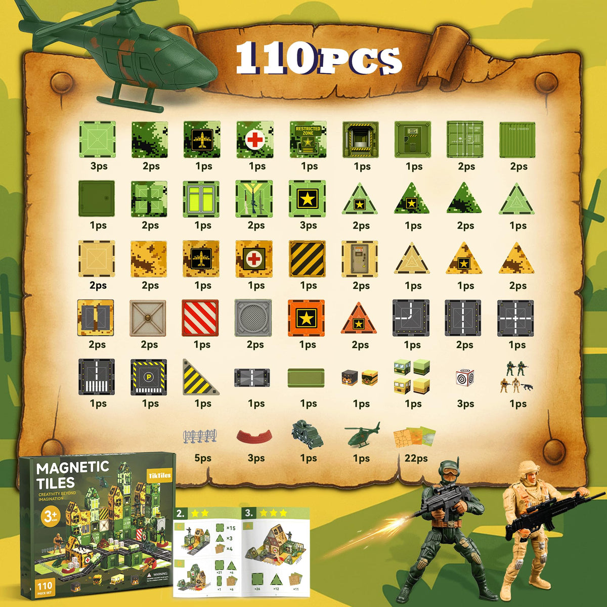 TikTiles magnetic blocks enable versatile building and learning.