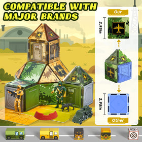 TikTiles military vehicles encourage action-packed construction and collaborative play.