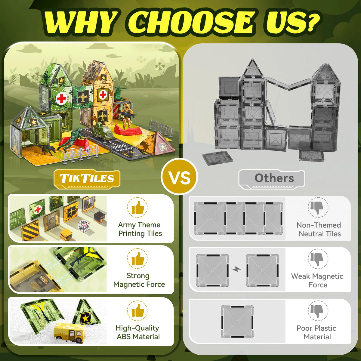TikTiles puzzle pieces support hands-on problem solving and creativity.