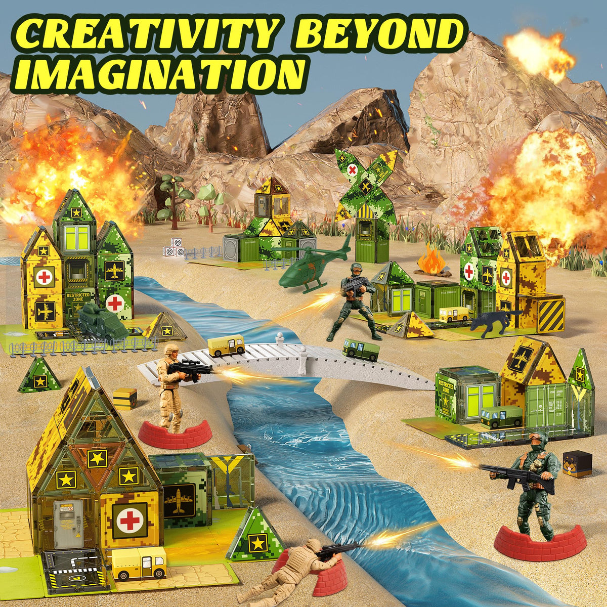 TikTiles soldier figures invite strategic role-play and storytelling.