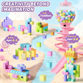 TikTiles STEM play promotes geometry, magnetism, and problem-solving.