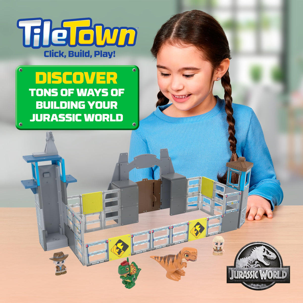 Tile Town STEM learning set supports hands-on problem solving and collaboration.