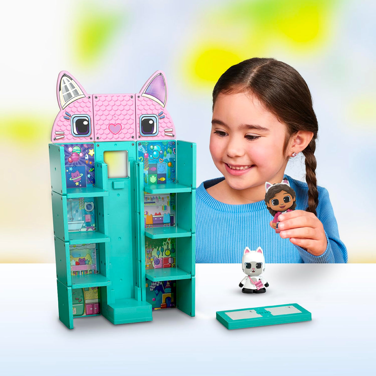 Tile Town STEM tiles support hands-on learning and teamwork while kids explore shapes.